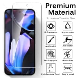 For Google Pixel 9 Pro XL 5G Case 6 In 1 Tempered Glass On Pixle 8a 7a 6a 9 8 7 6 Camera Protective Glass Pixel9 Pixel8 Pixel6