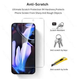 For Google Pixel 9 Pro XL 5G Case 6 In 1 Tempered Glass On Pixle 8a 7a 6a 9 8 7 6 Camera Protective Glass Pixel9 Pixel8 Pixel6