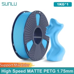 SUNLU High Speed PETG Filament 1.75mm +/- 0.02 MM 1kg Spool (2.2lbs) High Speed Printing Filament Fit Most FDM Printer