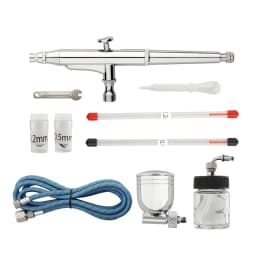 Air Brush Kit Artist Crafts Airbrush Hobby Spray Gun & 0.2mm/0.3mm /0.5mm Nozzles for Painting Cake Decorating Model Art Tattoos