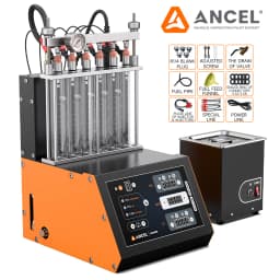 ANCEL ANJ600 GDI Piezo EFI FEI Piezoelectric Fuel Injector Cleaner & Tester Machine 6 Cylinders for Car Motorcycle Cleaning