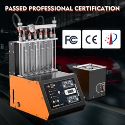 ANCEL ANJ600 GDI Piezo EFI FEI Piezoelectric Fuel Injector Cleaner & Tester Machine 6 Cylinders for Car Motorcycle Cleaning