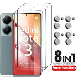 8in1 Tempered Glass For Redmi Note 13 Pro 5G 4G Note 14 Camera Lens Screen Protector Note13 5G Safety Protective Glass