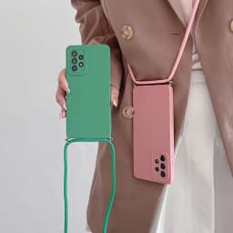 A 55 35 25 15 S 24 Crossbody Lanyard Case For Samsung Galaxy A55 A35 A25 A15 A05s S24 Plus Ultra 5g M34 Cord Silicone Back Cover