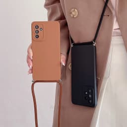 A 55 35 25 15 S 24 Crossbody Lanyard Case For Samsung Galaxy A55 A35 A25 A15 A05s S24 Plus Ultra 5g M34 Cord Silicone Back Cover