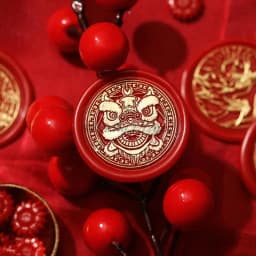 2023 Lunar New Year Stamp Sealing Seal Wax Fu Chun Chinese Traditional Elements Scrapbooking For Envelope Wedding Party