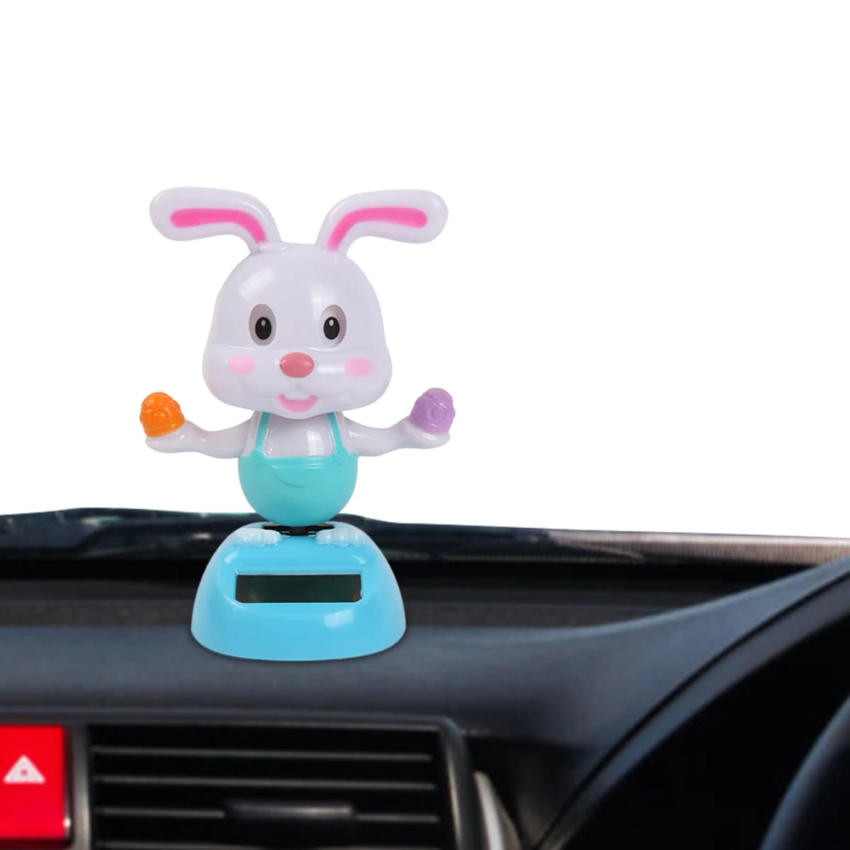 Solar Dancing Figures Car Toy Cute Rabbit Solar Powered Dancing Toys Bobblehead Dashboard Car Interior Accessories Gift For