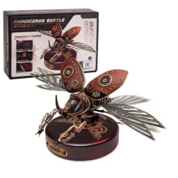 ROKR Rhinoceros Beetle Model Building Kits Mechanical 3D Puzzles Games Birthday Easy Assembly Mechanical Design Toys