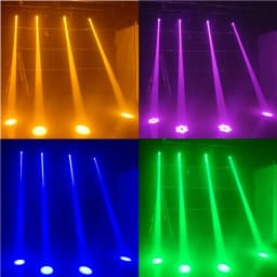 4PCS/DJ Lights Mini LED Moving Head 150W Beam+Spot+ 18 Rotating Prisms DMX Disco Lights Stage Effect Light Disco DJ Bar Lights