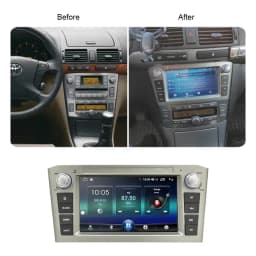 DSP CarPlay 7'' Android 14.0 Car Player 8GB 128G Multimedia Car Radio GPS WiFi for TOYOTA AVENSIS T25 2002-2005 2006 2007 2008