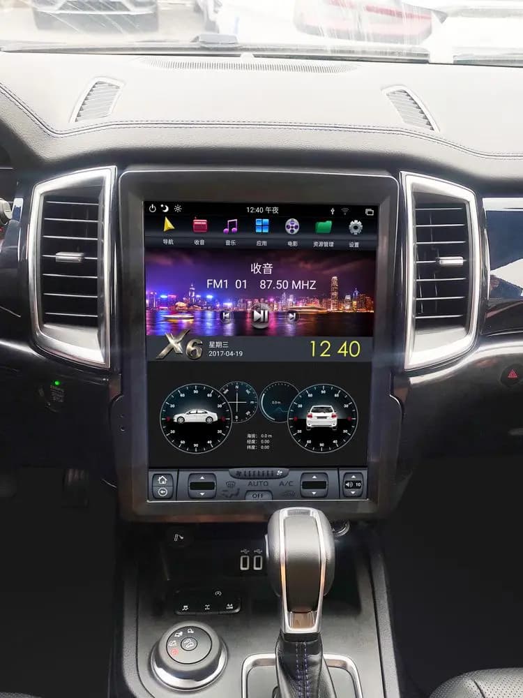 256G Screen Android Multimedia Player For Ford Ranger 2015 2016 2017 2018 2019 2020 GPS Navigation Audio Radio Stereo Unit