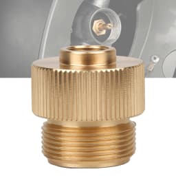 1Pc Gas Tank Adapter Portable Split Type Camping Stove Burner Canister Gas Tank Adapter Copper Connector Haed For MAPP Gas Tank