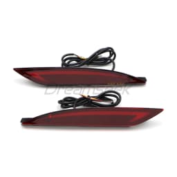 For Hyundai Sonata YF 2011 2012 2013 2014 LED Rear Bumper Tail Light Reflector Brake Lamp With Turn Signal Light Red Lens Type A