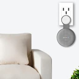 New Bracket Outlet Wall Mount For Google Home Mini Nest Mini Holder Voice Assistant Smart Home Bracket Kitchen Bedroom Bathroom