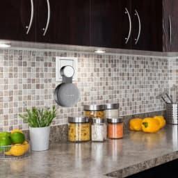 New Bracket Outlet Wall Mount For Google Home Mini Nest Mini Holder Voice Assistant Smart Home Bracket Kitchen Bedroom Bathroom