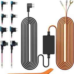 WOLFBOX Type-C Hardwire Kit for G840S/G930/G840H/G850/G900/G850 PRO/X5 Mirror Dash Camera, Parking Monitor with Multiple Ports
