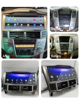 1920*720 QLED 12.3" Carplay 8G+128G Android 13 Car DVD Player GPS Stereo Radio For Lexus RX300 RX330 RX350 RX400h Toyota Harrier