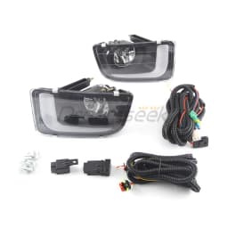 LED DRL Daylight For Isuzu D-Max RT50 Pre-facelift Model 2012 2013 2014 2015 White Driving Fog Lamp Assembly With Turn Signal