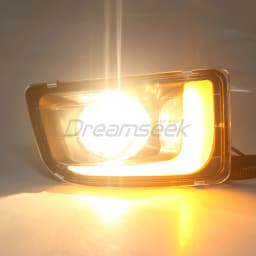 LED DRL Daylight For Isuzu D-Max RT50 Pre-facelift Model 2012 2013 2014 2015 White Driving Fog Lamp Assembly With Turn Signal