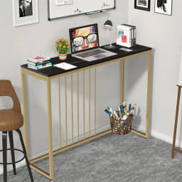 LUVODI Minimalistic Console Table for Entryway Strong Metal Stand Living Room Sofa Side Table Furniture