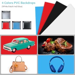 80cm Photo Studio Light Box,Folding Photography Light Tent Box With 2pcs Led Light And 4 Color Backgrounds For Products Jewelry