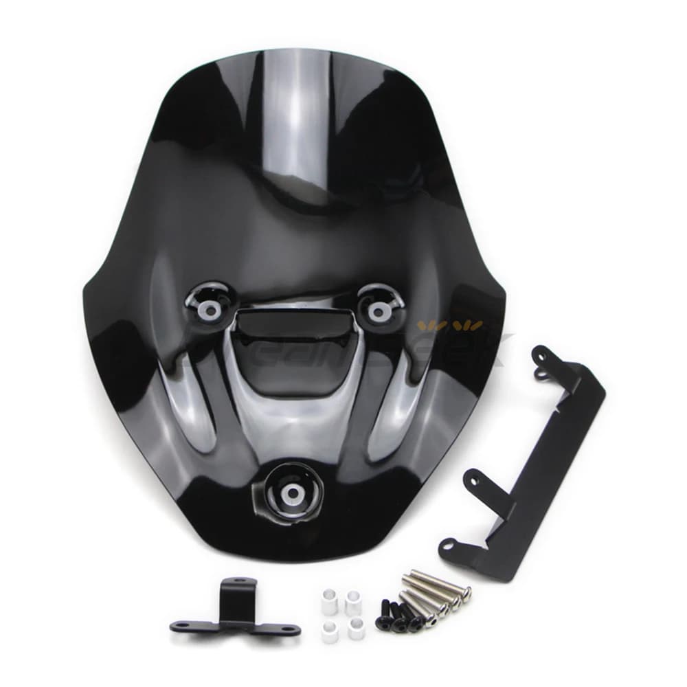 Black Windshield Touring Windscreen for Ducati Diavel V4 2023 2024 Motorcycle Front Air Wind Deflector Fairing Shield Plastic