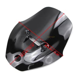 Black Windshield Touring Windscreen for Ducati Diavel V4 2023 2024 Motorcycle Front Air Wind Deflector Fairing Shield Plastic