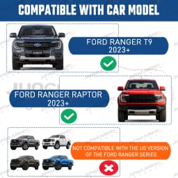 Sun Rain Guards For Ford Ranger T9 2023 2024 2025 Wildtrak Sport XLT XLS XL Smoke Black Window Visor Double Cab Car Accessories