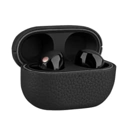 Genuine Leather Case For SONY WF-1000XM5 Luxury Cow Leather Handmade WF 1000XM5 Cover Grain Pattern Bluetooths Earphone Cases