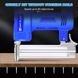 100W Cordless Staple Gun and Brad Nailer with 1 x 1.5AH Battery and Charger, High Speed: 80pcs/MIN, 500 Nails, 500 Staples