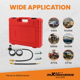 Engine Leakdown Detection Test Automotive Tools Double Gauge Automotive Cylinder Leak Detector Petrol Engine Gauge Tool