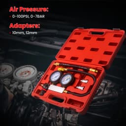 Engine Leakdown Detection Test Automotive Tools Double Gauge Automotive Cylinder Leak Detector Petrol Engine Gauge Tool