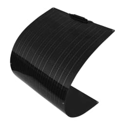 Flexible Solar Panel 200W 100W 19.8V Monocrystalline Charger Off-Grid 12V /24V Battery RV Boat Cabin Van Car Trailer (Front Bump