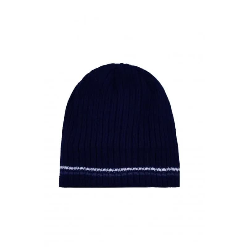 Unisex Knit Beanie Hat - Warm & Stylish Winter Cap with Double Stripe Trim