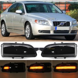 Smoke Lens LED Side View Mirror Dynamic Turn Signal Light for Volvo S80 S40 C30 C70 V40 V50 Sequential Blinker Indicator Lamp