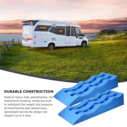 Car Leveling Ramps 2pcs RV Wheel Chocks 3-Step Camper Leveling Blocks Trailer Wheel Chocks And Levelers Lightweight Travel