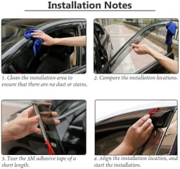 Car Wind Deflector Sun Rain Guard For Mercedes-Benz X-Class 2017-2023 Matte Black Window Visor Double Cabin Car Accessories