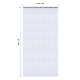 7x PVC Strip Curtain Vinyl Door Strips 18x200cm Vinyl Door Curtain 7 Strips for Porch Balcony