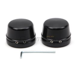Front Axle Wheel Nut Cover for Harley Dyna Street Bob FXDL 2004-2007 Harley Touring Road King 2000-2007 Black Cap CNC Aluminum