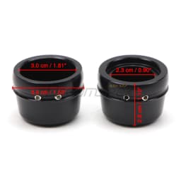 Front Axle Wheel Nut Cover for Harley Dyna Street Bob FXDL 2004-2007 Harley Touring Road King 2000-2007 Black Cap CNC Aluminum