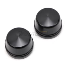 Front Axle Wheel Nut Cover for Harley Dyna Street Bob FXDL 2004-2007 Harley Touring Road King 2000-2007 Black Cap CNC Aluminum