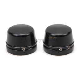 Front Axle Wheel Nut Cover for Harley Dyna Street Bob FXDL 2004-2007 Harley Touring Road King 2000-2007 Black Cap CNC Aluminum