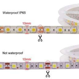 12V LED Strip 5050 RGB Warm White Light 5m Waterproof 60LED/m Flexible LED Tape Lights Decor Lighting