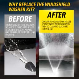 Car Windshield Wiper Washer Spray Nozzle for HONDA CIVIC 2017 2018 2019 2020 2021 Wiper Windscreen Washer Jet Washer Outlet