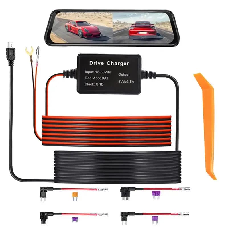 USB C Dashcam Hardwire Kit 12V-24V To 5V Professional Type C Hardwire Kit For Dashcam Dashboard Camera Car Charger Cable Kit