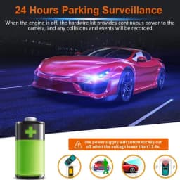 USB C Dashcam Hardwire Kit 12V-24V To 5V Professional Type C Hardwire Kit For Dashcam Dashboard Camera Car Charger Cable Kit