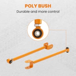 Pair Adjustable Rear Control Arms Set for BMW E36 E46 E83 E85 E86 /Z4/M3 3-Series Gold Suspension Lower Camber Arms Kit