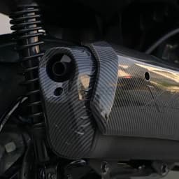Motorcycle Tail Rear Exhaust Pipe Cover for Yamaha XMAX 125 / XMAX 250 / XMAX 300 2017-2023 Muffler Protector Guard Carbon Style