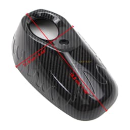 Motorcycle Tail Rear Exhaust Pipe Cover for Yamaha XMAX 125 / XMAX 250 / XMAX 300 2017-2023 Muffler Protector Guard Carbon Style