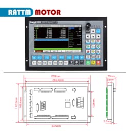 【EU Stock】3 / 4 / 5 Axis Standalone Motion CNC Controller PLC Offline DDCS Expert & MPG Handwheel & Emergency Stop & Keyboard